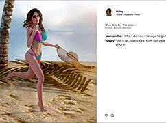 Curvy girl in cute outfit at lust academy