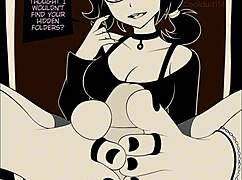 Ashley Graves Gives A Lovely Footjob In Anime Hentai Fetish Animation