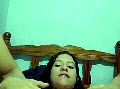 Hey, would you dare to join me in this solo masturbation session with my natural tits on display?