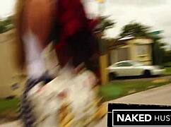 latina girlfriend kicked outta car, uhh, meets stranger and sucks his dick real quick