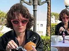 restaurant pickup turns into steamy hotel room creampie with sexy college babe!