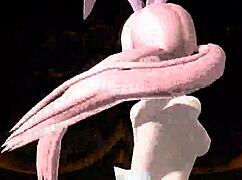 megurine luka in bunny costume nude mod... tits out