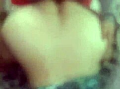 pov fucking couple in doggystyle with floral dress