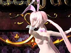 megurine luka in bunny costume nude mod... tits out
