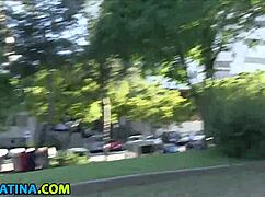 real latina teen sucks cock in heels