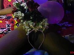 teen presents wet pussy as christmas gift to ex boyfriend