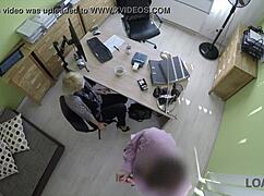 Blonde Czech Miss Gets Banged Hard in Loan Office Video