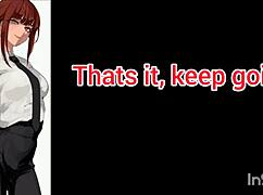 your dick dominates makima in chainsaw man joi