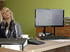 Blonde Czech Miss Gets Banged Hard in Loan Office Video