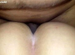 Cuckold and bull having fun with naughty wife and big black cock.