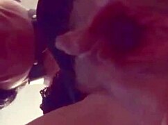 trying out my new double dildo toy