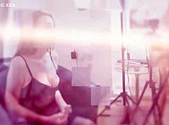 young goth student tied up for teasing and orgasm denial in roleplay game