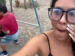 And if they catch us fucking my whore girlfriend and that horny stranger in the public park, oh no