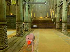 Big Booty Redhead Bends Over In Skyrim