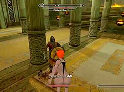 Big Booty Redhead Bends Over In Skyrim