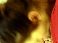 Big ass white girl sucks cock intensely