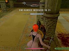 Big Booty Redhead Bends Over In Skyrim