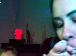 Redhead Femdom Forces Bisexual Slave To Lick Her Honey Feet