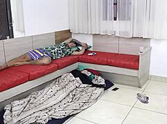 Brazilian Twink Tricked into Gaping with Big Cock and Wet Pussy Play