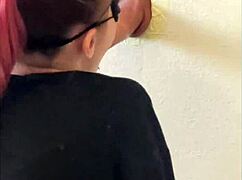 I found a gloryhole and got my cock sucked in public.