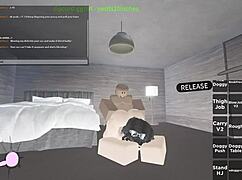 Latina whore gets roughly fucked by big black cock in Roblox style.