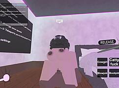 Latina whore gets roughly fucked by big black cock in Roblox style.