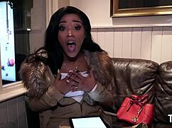 Kiki Minaj Enjoys Double Penetration With Two Hard Cocks