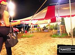 jayla foxx's big booty ebony ass getting fucked at the christmas tree lot