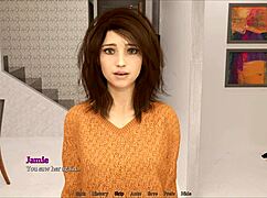 exploring new memories with brunette in game