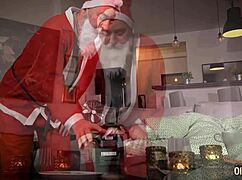 Santa fucks that pretty 18+ redhead's tight pussy for Christmas.