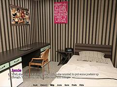 exploring new memories with brunette in game