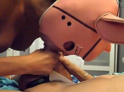 Beautiful Pinky Pig Slut Rides Aixmen French Monster Cock!