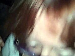 friend gives sloppy blowjob to big black cock