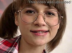 Petite Girl Tries FIRST ANAL with Gapes and Cum in Mouth. Her Skinny Frame Takes It All in VG396!