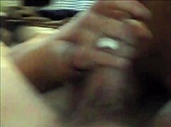 My girl Kim works magic with a slick blowjob and handjob combo