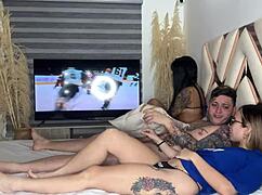 I Make Two Horny Latinas Suck My Cock