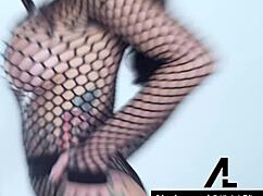 Seductive Busty Latina Lily Lane In Fishnets Clothes Fucks Alex Legend