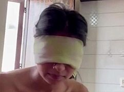 Desi indian girl and her stepsister get fucked hard in doggystyle in the hotel