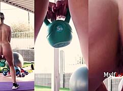 Milf Crystal's Yoga Licking!