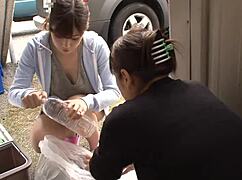 Full version of Asian amateurs blowing and fucking with toys.