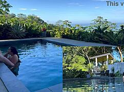 Outdoors anal and blowjob in costa rica