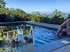 Outdoors anal and blowjob in costa rica