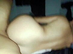 Watch this sexy Brazilian milf with big ass getting hardcore anal in homemade POV. She rides reverse cowgirl, no condom, moaning loudly.