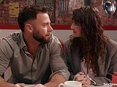 Old boomer enjoys outdoor handjob from young babe.