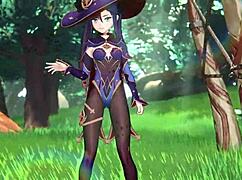 omg, nagoonimation genshin impact mona gets banged rough by hilichurls in this 3d hentai gangbang 😈