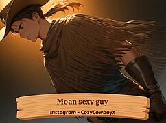 Moaning Sexy Guy In Erotic Solo Orgasm Session