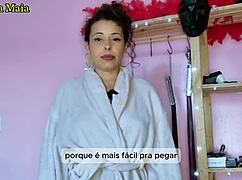 Hot Brazilian Brunette Displays Natural Tits And Ass In Panties And Lingerie