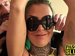 Tattooed hottie phoenix having rough and wild sex action