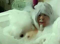 cyno in cosplay costume indulges in solo bubble bath fun part three