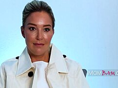 Powerful nympho milf fucks cops during an interrogation in threesome